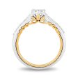 Enchanted Disney Fine Jewelry 10K White Gold and Yellow Gold with 1 3 CTTW Diamonds Rapunzel Engagement Ring on Sale