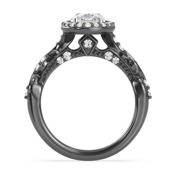 Enchanted Star Lab Grown Diamond Maleficent Halo Engagement Ring Online now