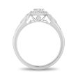 Enchanted Disney Fine Jewelry 14K White Gold with  1 3 CTTW Diamonds Elsa Engagement Ring For Discount