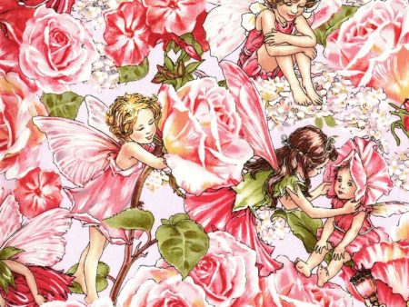 Sweet Garden Fairies Fabric by the yard Cheap