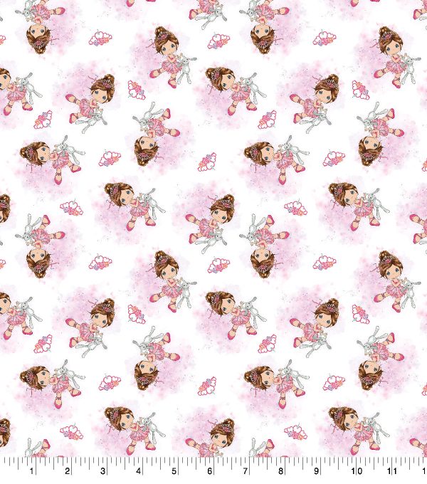 Ballerina Dance Fabric by the yard Hot on Sale