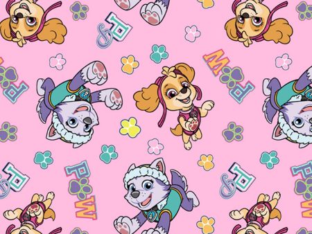 Nickelodeon Paw Patrol Team Skye and Everest Fabric by the yard Online now