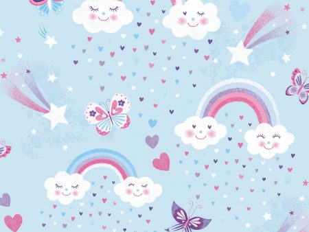 Unicorn Kisses by Lucie Crovatto Fabric by the yard For Cheap