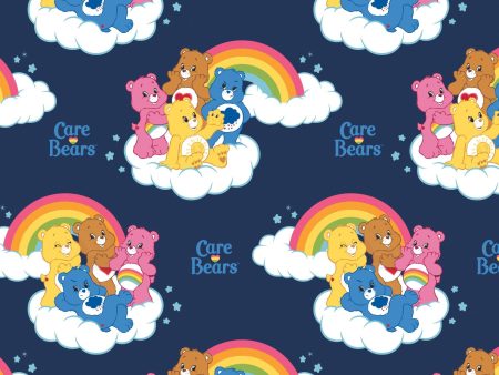 Disney Care Bears Rainbow in White Fabric by the yard For Discount