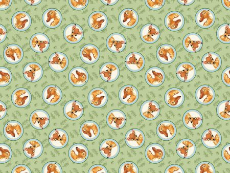 Disney Bambi Thumper Badge Fabric by the yard Hot on Sale