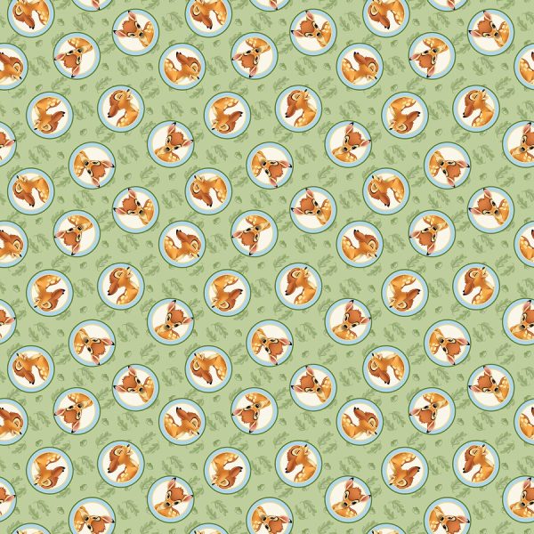 Disney Bambi Thumper Badge Fabric by the yard Hot on Sale