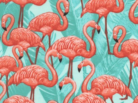 Janelle Flamingo Fabric by the yard For Discount