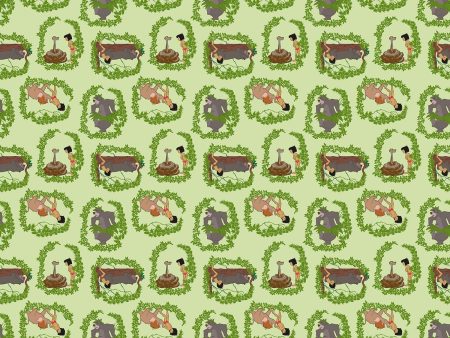 Disney Jungle Book Baloo Kaa and Mowgli Fabric by the yard Cheap