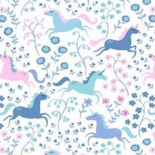 Stella White Unicorn Fabric by the yard Online