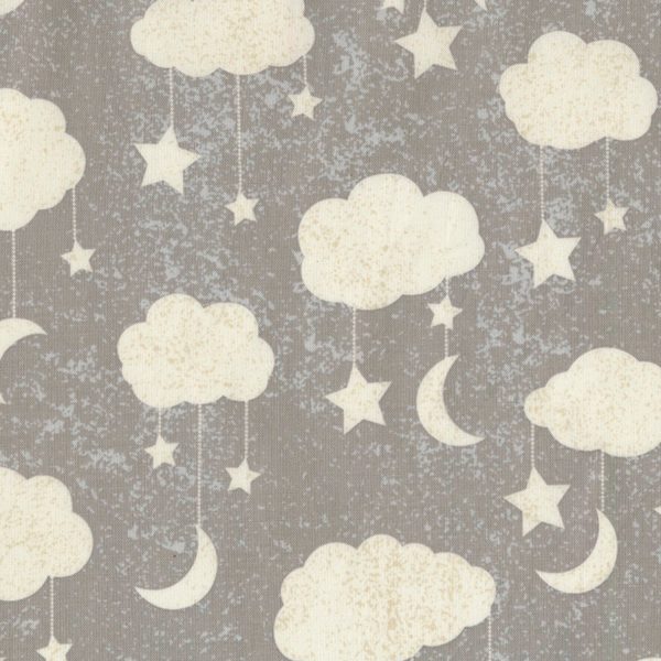 Clouds Stars Moon Fabric by the yard Online Hot Sale