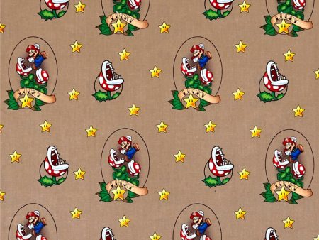 Nintendo Lucky Super Mario Fabric by the yard Online