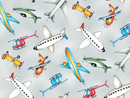 Ready for Takeoff Planes Airport Fabric by the yard Online now