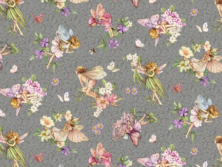 The Dancing Flower Fairies Fabric by the yard For Sale