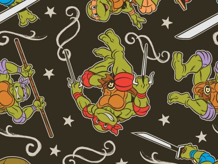 Nintendo Ninja Turtle Action Fabric by the yard Online