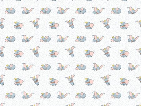 Disney Dumbo Elephant Many Faces Fabric by the yard Supply