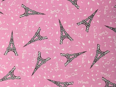 Paris Eiffel Tower Fabric by the yard on Sale