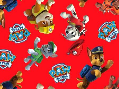 Nickelodeon Paw Patrol Toss Fabric by the yard Supply