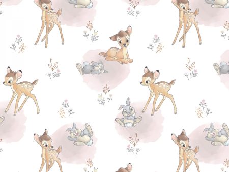 Disney Bambi Thumper Sentimental Meadow Friends Fabric by the yard Cheap