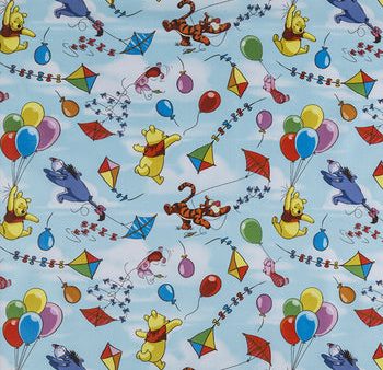 Disney Winnie The Pooh Balloon Friends Fabric by the yard Fashion