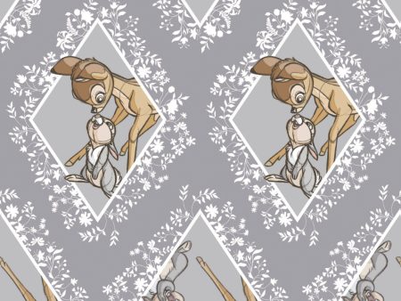 Disney Bambi Thumper Diamonds Fabric by the yard Fashion