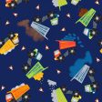 Royal Construction Trucks Fabric by the yard Hot on Sale