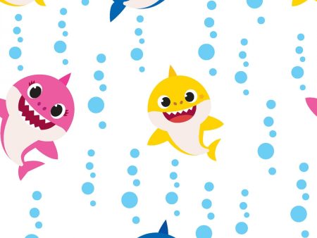 Baby Shark Family Bubble Blast Fabric by the yard Sale