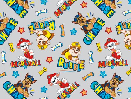 Nickelodeon Paw Patrol Chase Marshall & Rubble Fabric by the yard Online Hot Sale