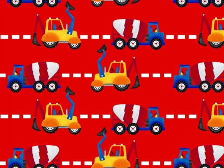 My Favorite Trucks Fabric by the yard on Sale