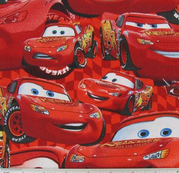 Disney Cars Packed McQueen Fabric by the yard Online Sale