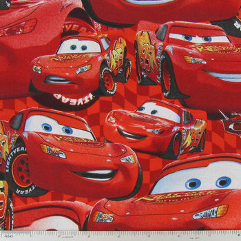 Disney Cars Packed McQueen Fabric by the yard Online Sale