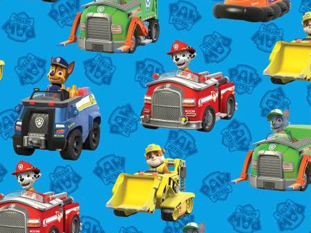 Nickelodeon Paw Patrol Rescue Car Fabric by the yard Discount