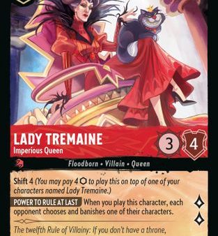 Lady Tremaine - Imperious Queen (110 204) - Rise of the Floodborn  [Super Rare] Hot on Sale