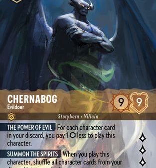 Chernabog - Evildoer (Enchanted) (205 204) - Into the Inklands Holofoil [Enchanted] For Sale