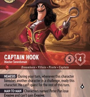 Captain Hook - Master Swordsman (Enchanted) (214 204) - Into the Inklands Holofoil [Enchanted] Sale