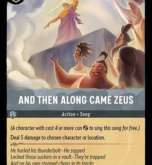 And Then Along Came Zeus (195 204) - Into the Inklands Cold Foil [Rare] For Sale