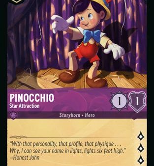 Pinocchio - Star Attraction (56 204) - Rise of the Floodborn Cold Foil [Rare] Online Hot Sale