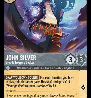 John Silver - Greedy Treasure Seeker (29) - Disney Lorcana Promo Cards Cold Foil [Promo] For Discount