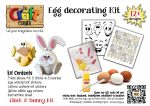 Egg colouring kit 7 (3D chick & bunny kit) Discount