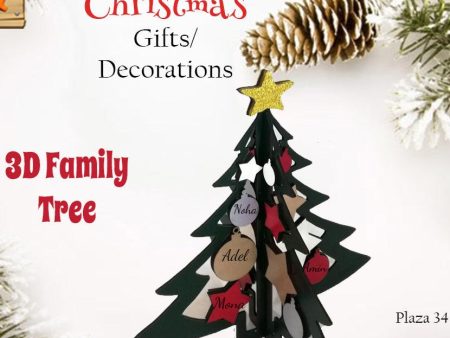 3D wooden tabletop christmas tree For Cheap