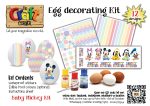 Egg colouring kit 6 (Baby mickey & pastel decorations) For Sale