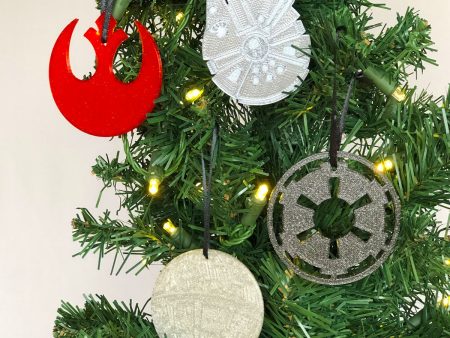 Star Icons Christmas Ornament 4 Piece Set - CLEARANCE For Sale