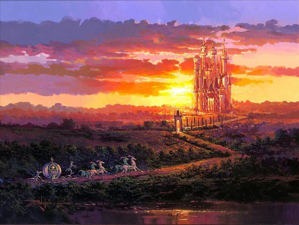 Disney  Castle at Sunset  Cheap