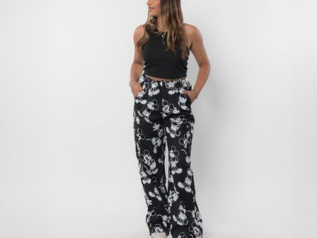 Mickey Wide Leg Pants Cheap