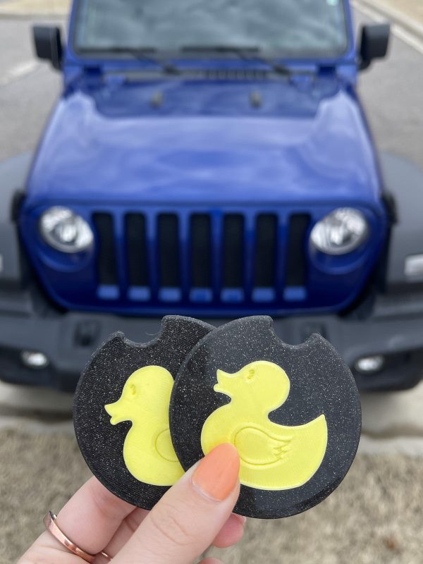 Rubber Duck Car Coasters - Set of 2 - Clearance on Sale