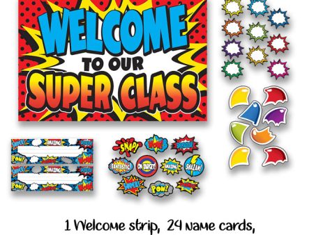 Superheroes Welcome Board Set Online