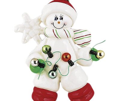 Santa Woman With Lights Christmas Ornament Discount