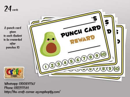 Punch cards: Avocado Supply