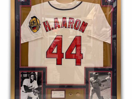 44 HANK AARON Framed Cheap