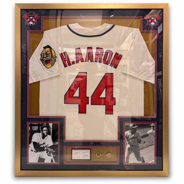 44 HANK AARON Framed Cheap