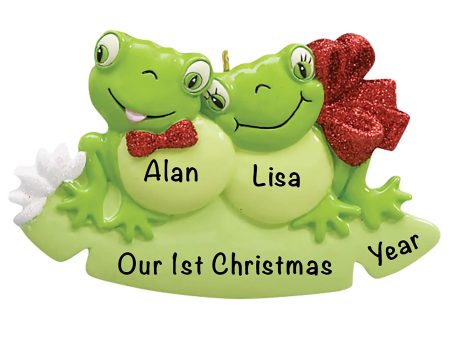 Frog Couple Christmas Ornament Fashion